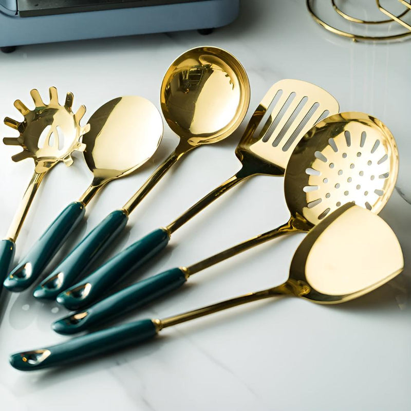 Golden Stainless Steel Utensil Set