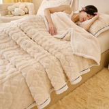 Velvety Jacquard Soft Fleece Blanket