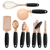 7-Piece Rose Gold Cooking Set