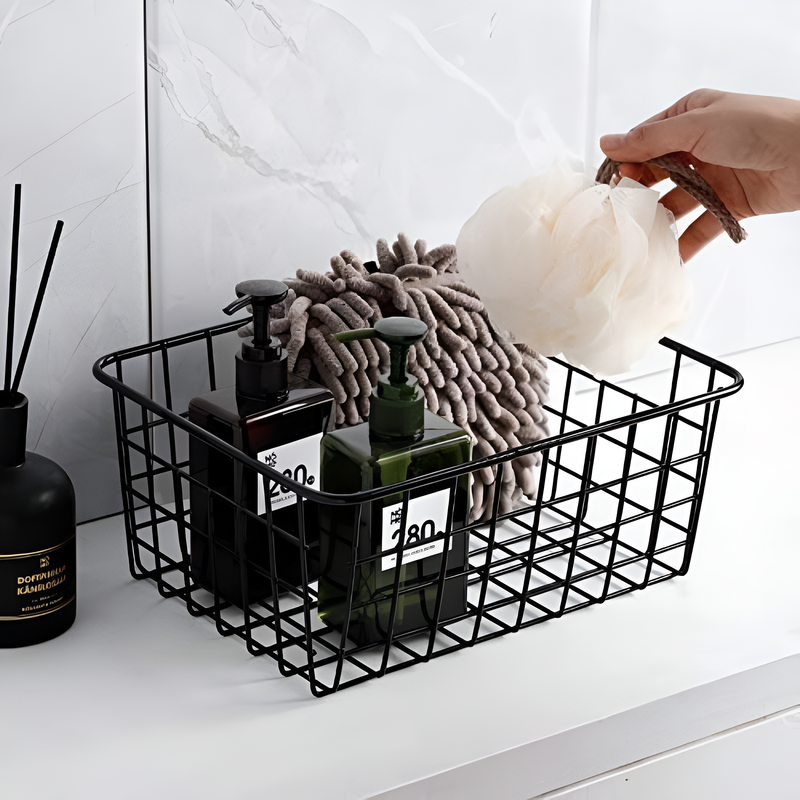 Sleek Wire Organiser Storage Basket