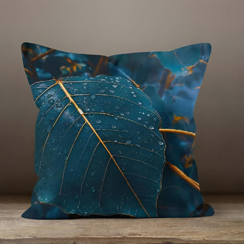 Emerald Leaf Cushion Cover