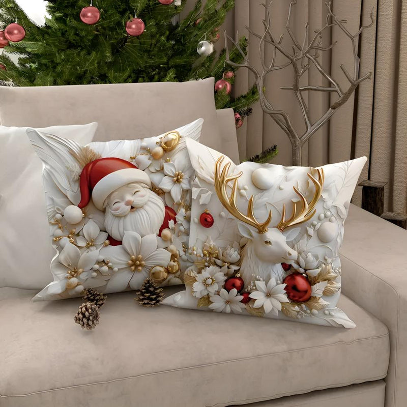 Christmas Charm Velvet Cushion Covers