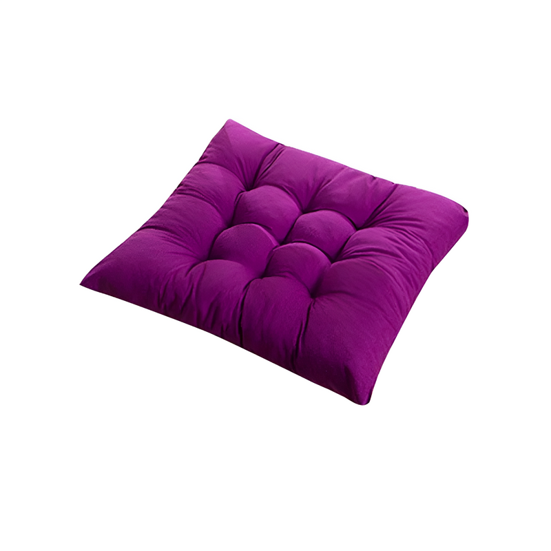 Vibrant Button-Tufted Padded Cushions