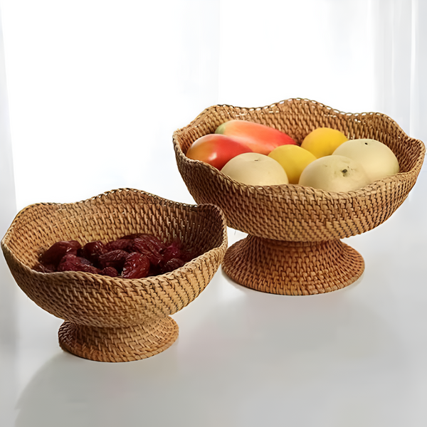 Natural Rattan Handwoven Fruit Basket