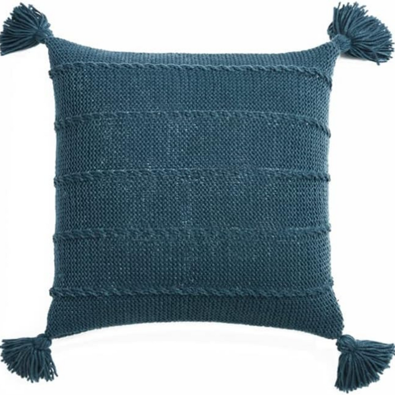 Nordic Knitted Tassel Cushion