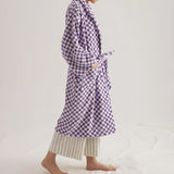 Cloud Weave Checkerboard Bathrobe