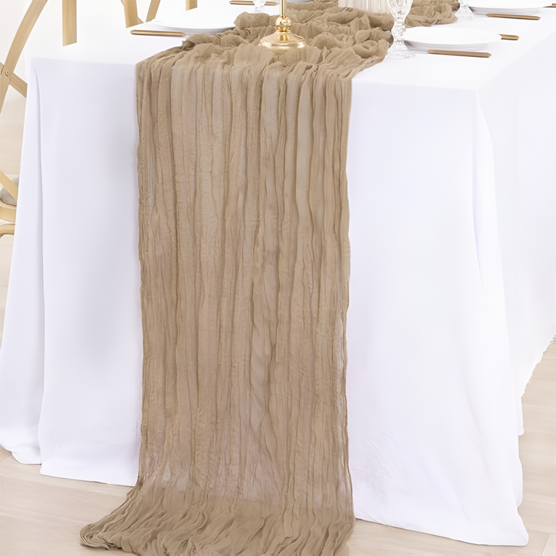 Cheesecloth Flowy Table Runner | 10 Pcs Set