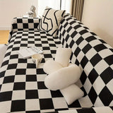 Checkerboard Anti-Scratch Sofa Cover