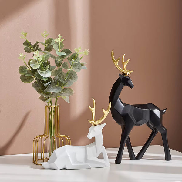 Creative Geometric Deer Figurine