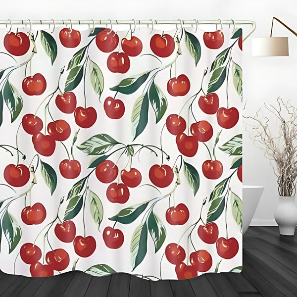 Sweet Cherry Delight Shower Curtain