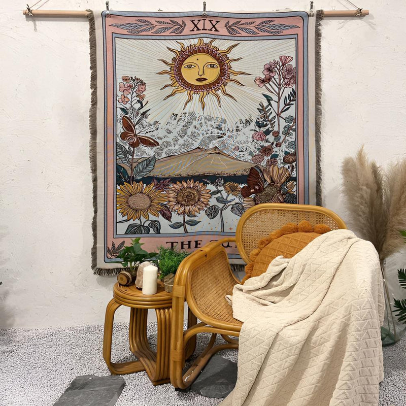 Boho Sun Tapestry Blanket