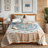 Breathable Cotton Geometric Design Blanket