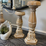 Vintage Chateau Candle Stands