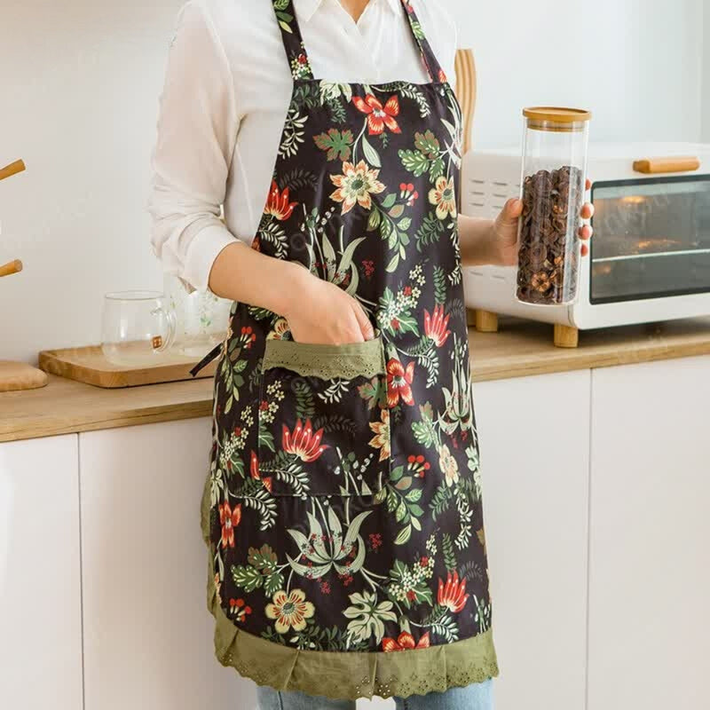 Practical Floral Kitchen & Gardening Apron