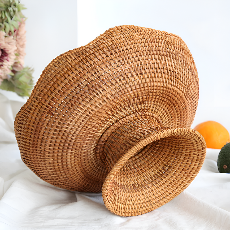 Natural Rattan Handwoven Fruit Basket