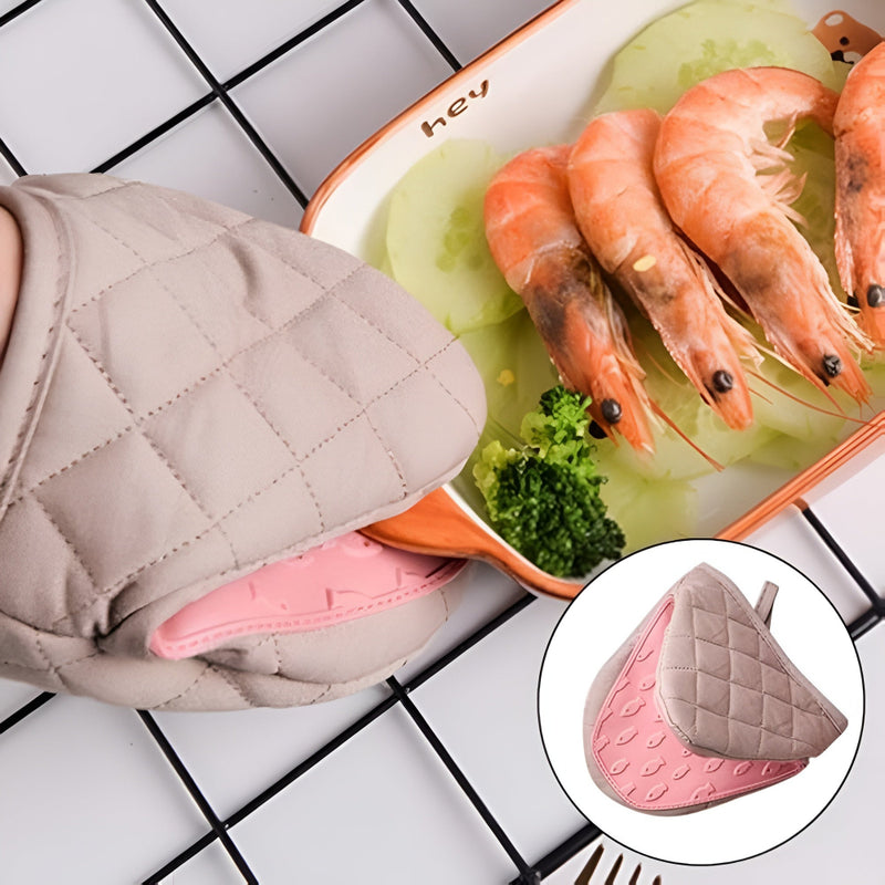 Silicone Quilted Heatproof Kitchen Mitts