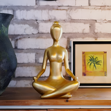 Serene Meditating Woman Statue