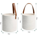 Woven Cotton Rope Hanging Basket