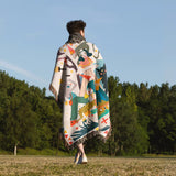 Desert Bloom Tapestry Picnic Blanket & Throw