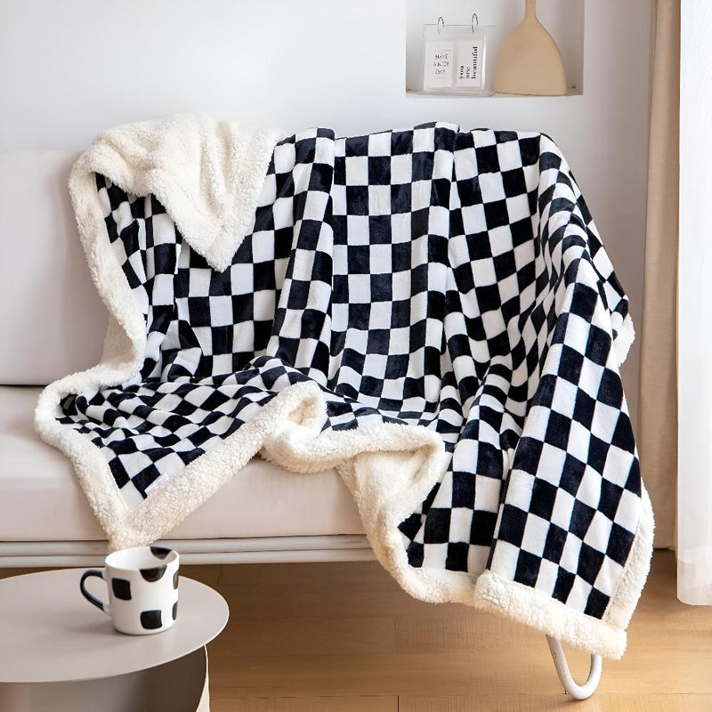 Chessboard Pattern Elegance Blanket