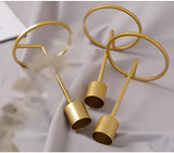 Golden Romantic Candle Holders