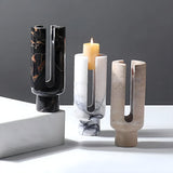 Eclipse Marble Candle Holder