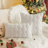 Plush Christmas Tree Cushion Cover