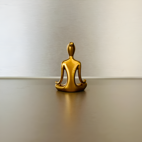 Serene Meditating Woman Statue