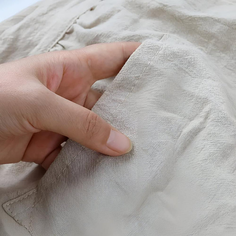 Rustic Ruffle Linen Apron