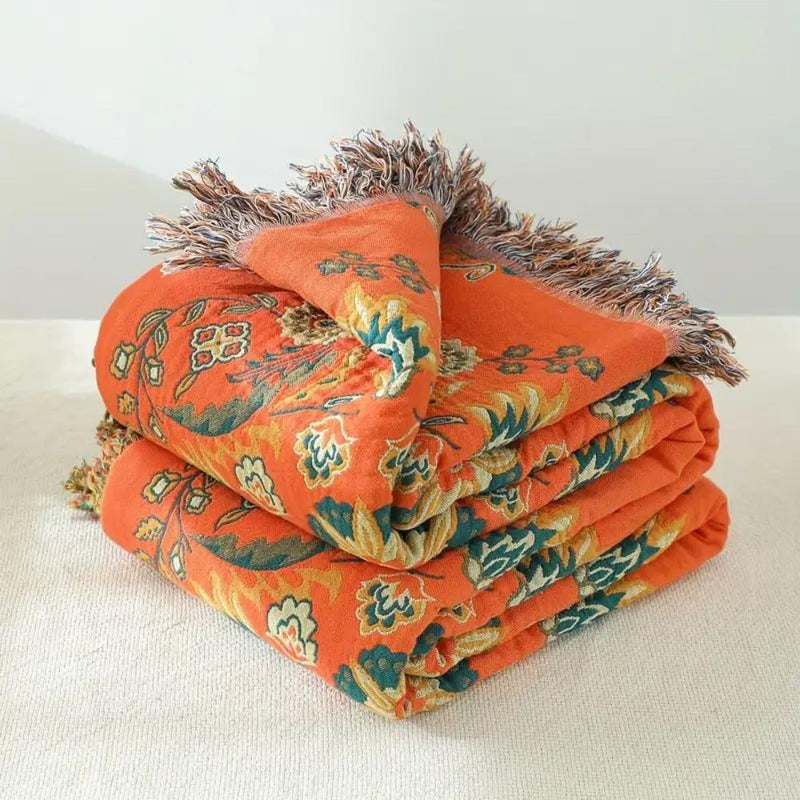 Marigold Reversible Throw Blanket