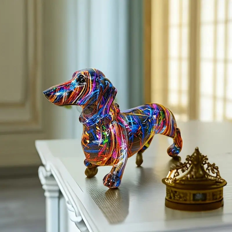 Artistic Bulldog Dachshund Figurine