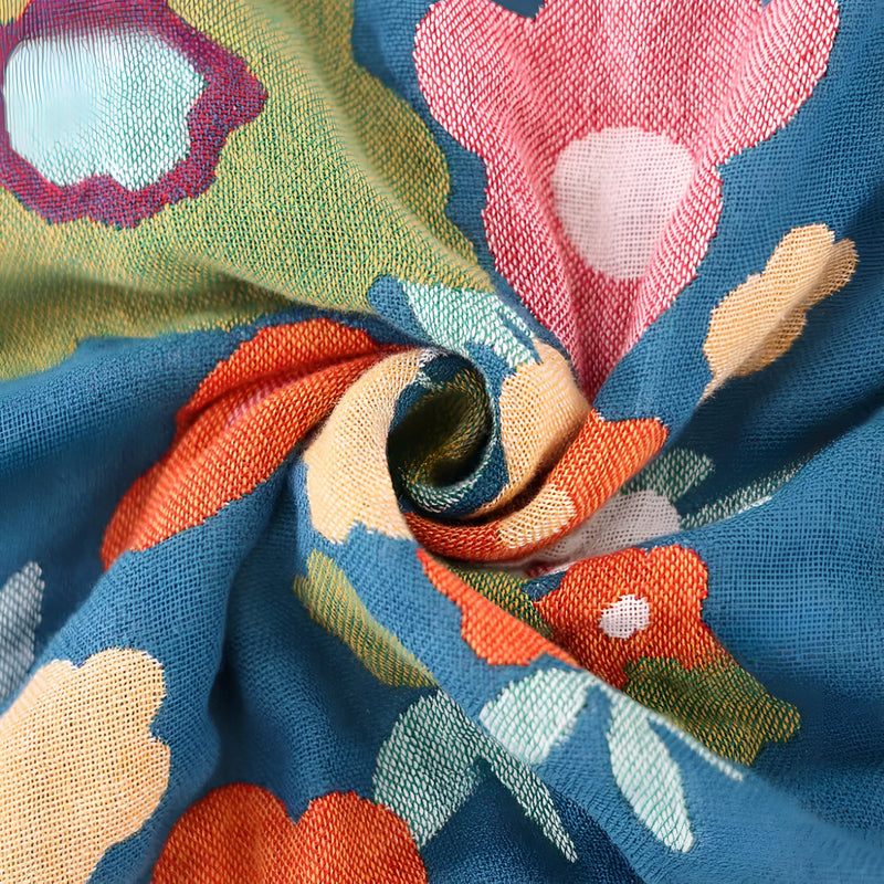 Wildflower Botanical Bliss Cotton Blanket