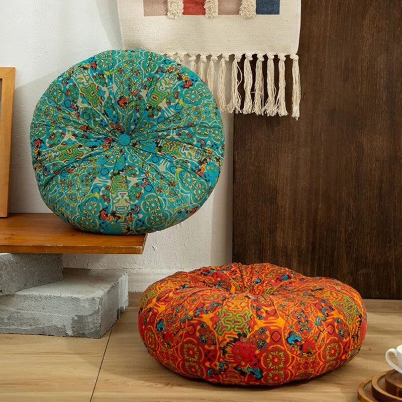 Moroccan-Inspired Plush Meditation Cushion