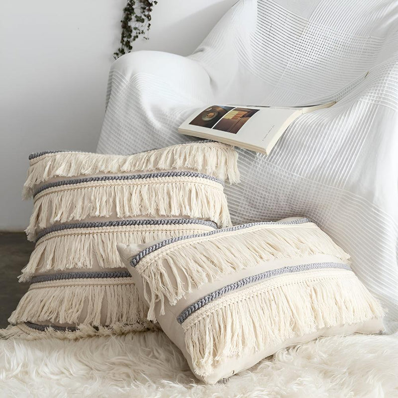 Bohemian Fringe Tassel Cushion Covers