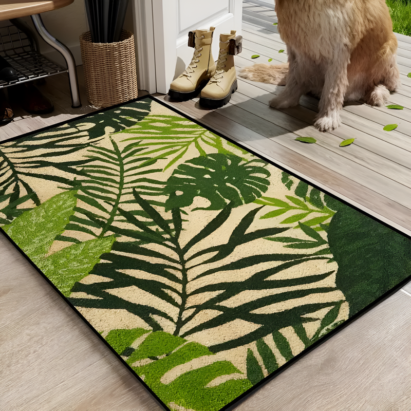 Monstera Non-Slip Door Mat