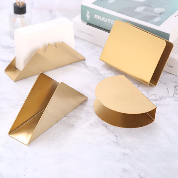 Gold Metallic Napkin Holder