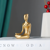 Serene Meditating Woman Statue