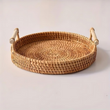 Handcrafted Rattan Serving Tray