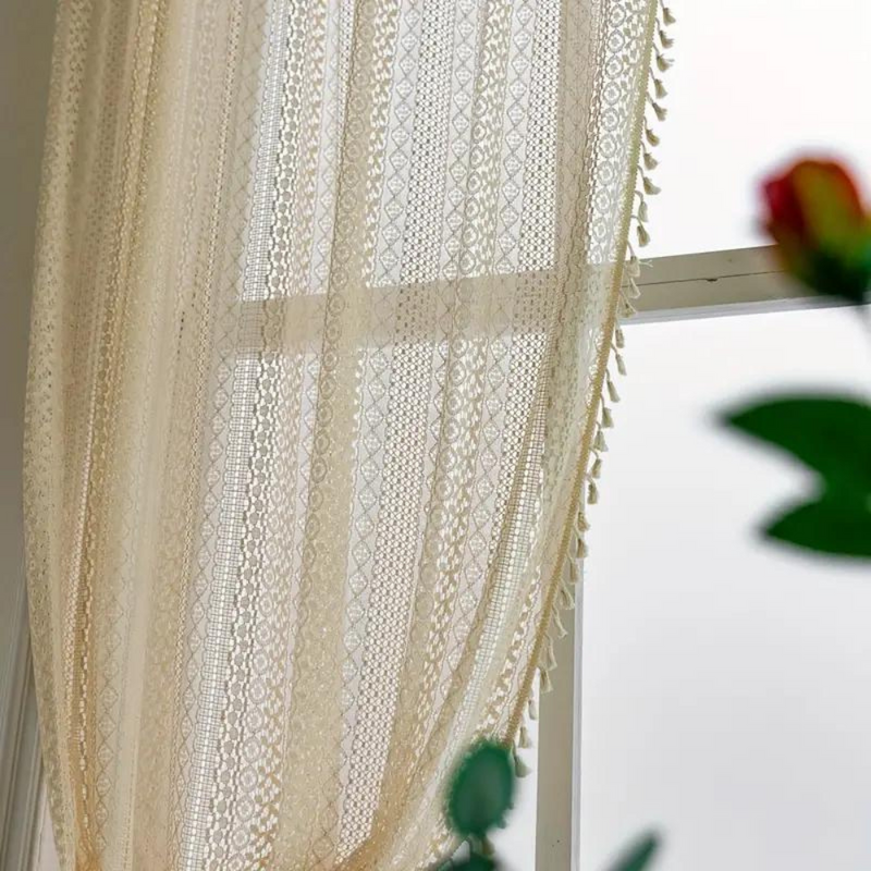 Chic Bohemian Crochet Curtain