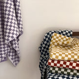 Retro Checkmate Cotton Towel