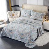 Paisley Aqua Teal Coverlet Set