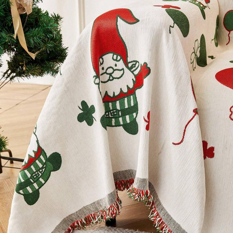 Jolly Gnome Christmas Sofa Cover