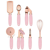 7-Piece Rose Gold Cooking Set