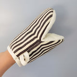 Striped Heat-Resistant Kitchen Mitts