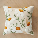 Elegant Plant Patterned Cushion Cover