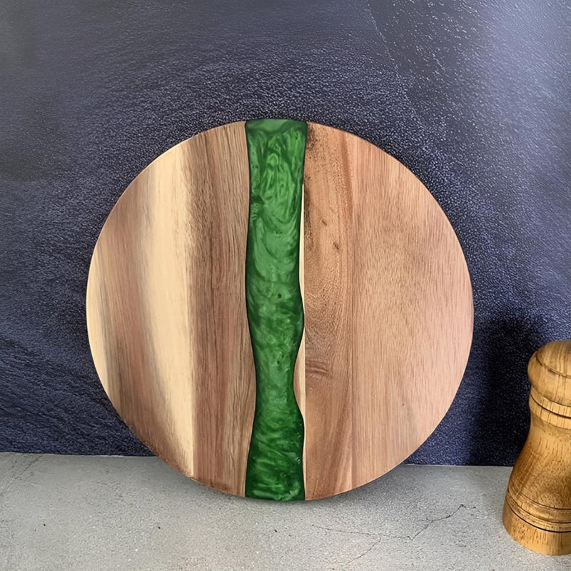 Artisan Epoxy Round Wood Chopping Board