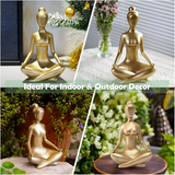 Serene Meditating Woman Statue