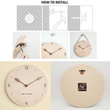 Minimalist Rope Wood Wall Clock