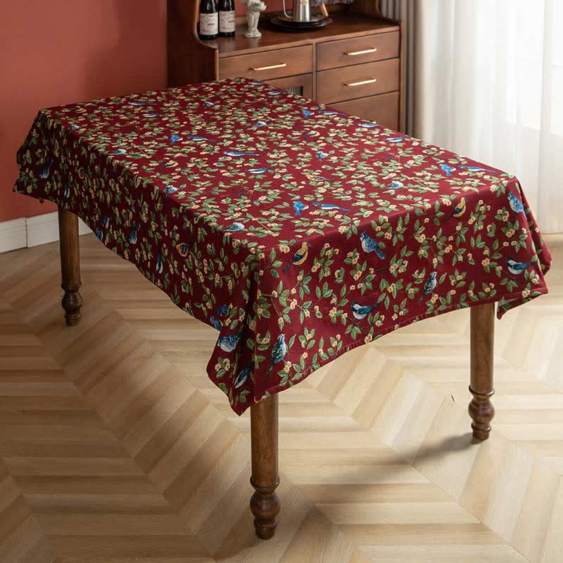 Lavish Heritage Floral & Bird Tablecloth