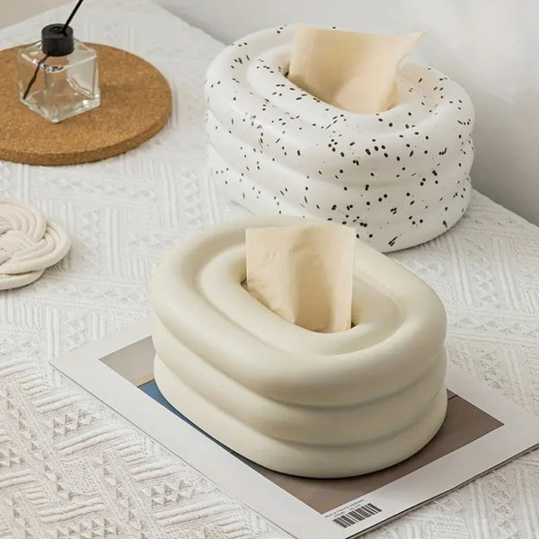 Lustre Ceramic Tissue Holder